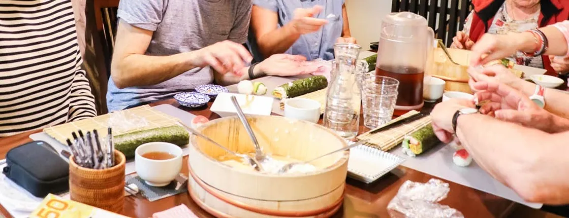 Kyoto Style Traditional Homemade Sushi Making Class