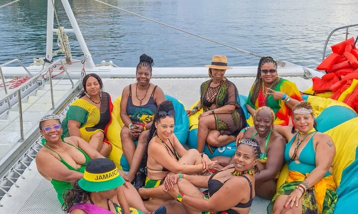 Montego Bay Party Catamaran With Snorkeling and Bamboo Rafting