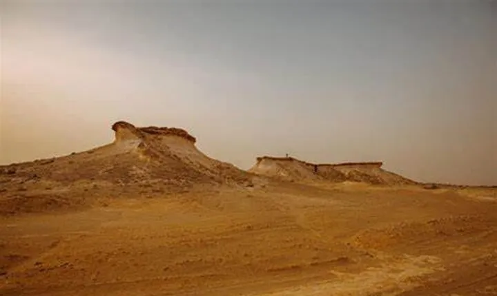 Qatar West Coast Zkreet Richard Sierra Camel Track Rock Formation