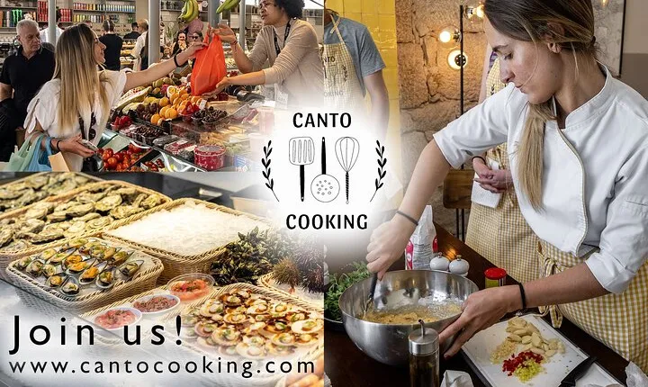 Chef Led Porto Market Tour and Portuguese Tapas Class with Wine
