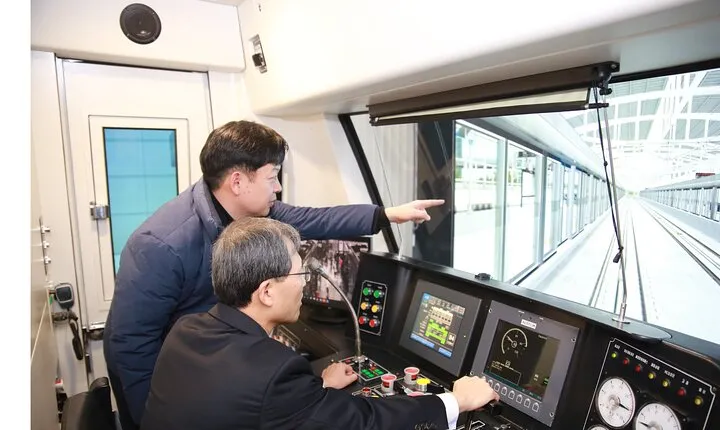 South Korea AREX Express Train from Incheon Airport to Seoul