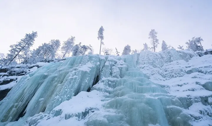 Rovaniemi Korouma Frozen Waterfalls Hiking Tour with BBQ