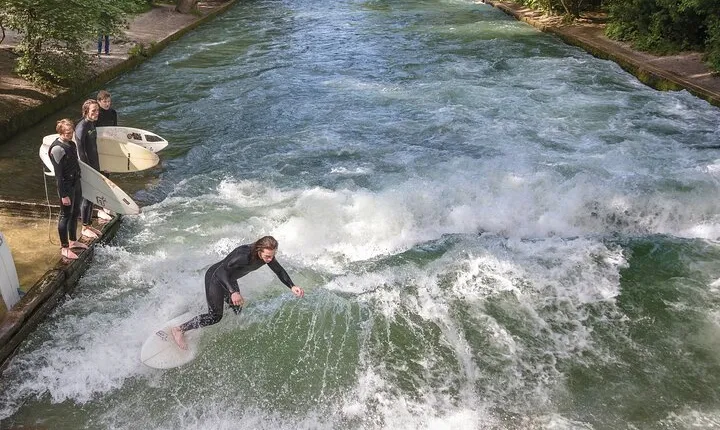 Munich: Surf Experience In Munich Eisbach River Wave -Germany