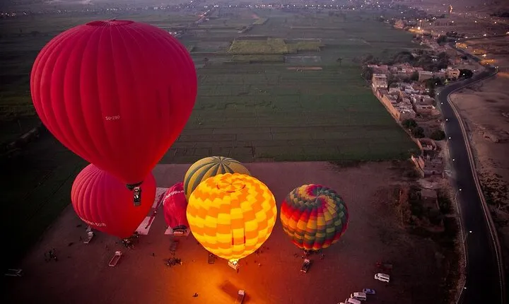 Amazing Hot Air Balloon,Valley of the kings,Hatshepsut temple in Luxor