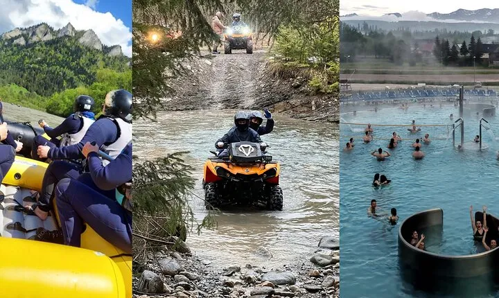 Dunajec Pontoon Rafting, Zakopane Off-road & Thermal Baths Tour