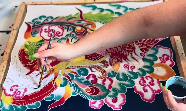 Make and Paint a Malaysian Batik Scarf in Aventura, Florida