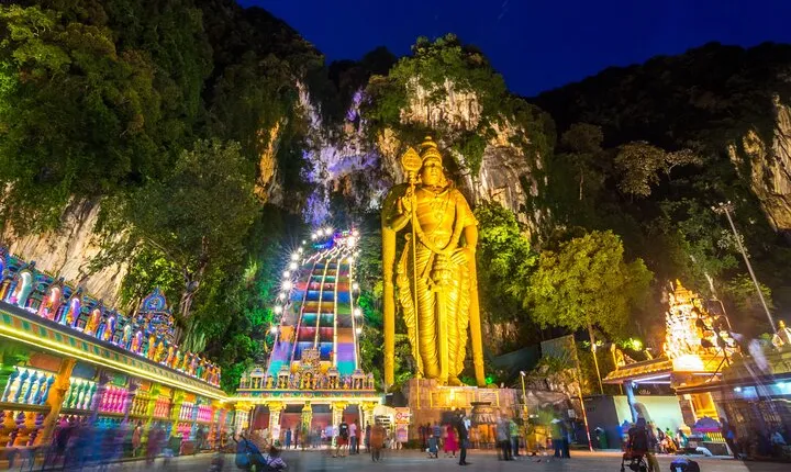 Private Night Tour Batu Caves and South Indian Dinner