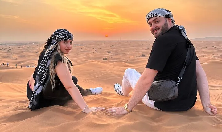Sunrise Desert safari With Quad bike ride Sandboard & Camel ride