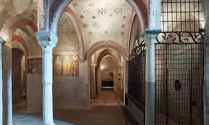 Entrance to the Crypt of San Sepolcro Milan