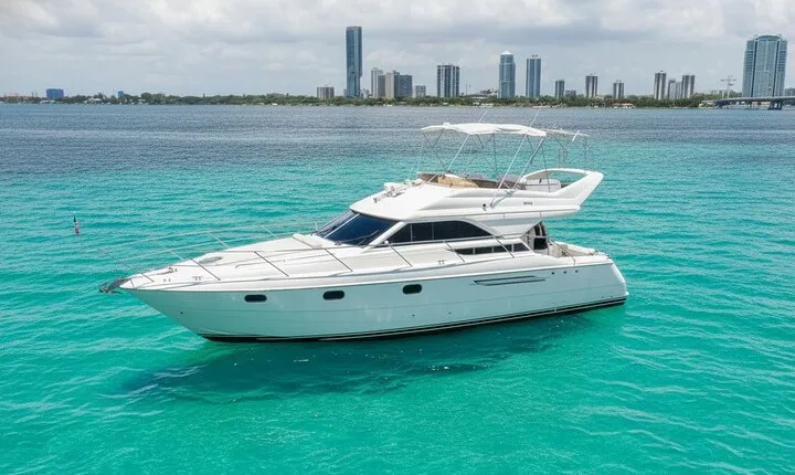 55ft + FREE HOUR Miami Yacht Rental 3 to 6 Hours 13 People