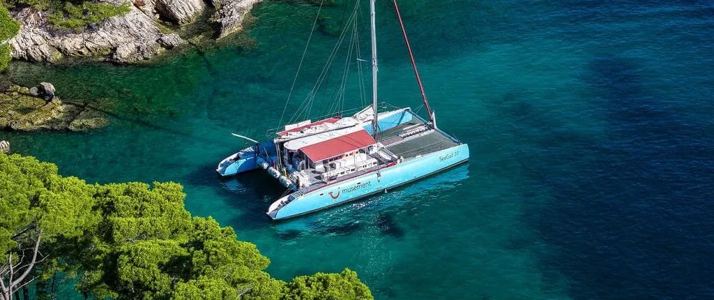 Best of the Elaphites Catamaran Cruise