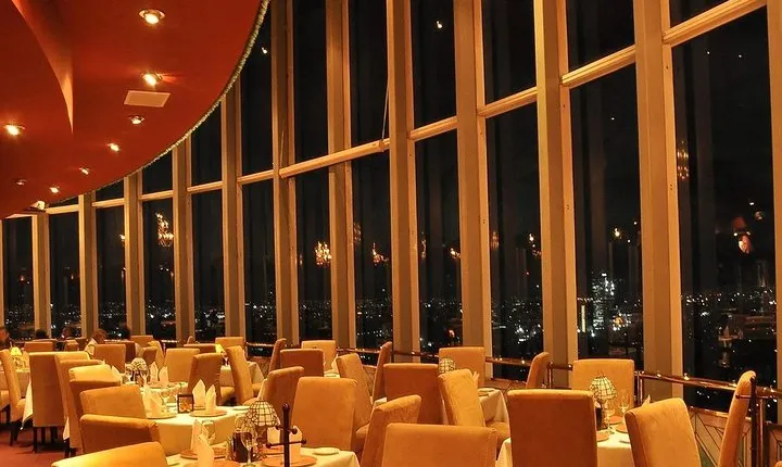 Dinner at the Revolving Bellini Restaurant in Mexico City