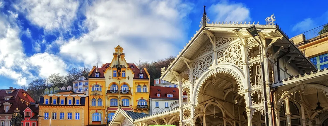 Day trip to Karlovy Vary with Spa house visit from Prague