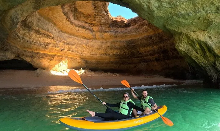 Sunrise Small Group Kayak Experience in BENAGIL Cave & 4K Photos
