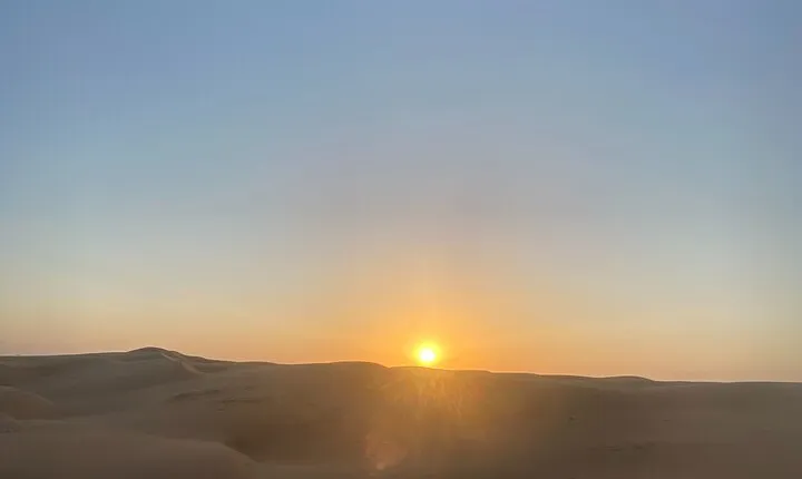 Sunset watching in Al Wahiba Sand