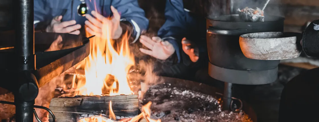 Campfire Experience under the Northern Lights