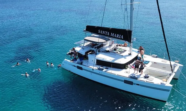 Catamaran Sailing Cruise with Lunch and Drinks in Naxos