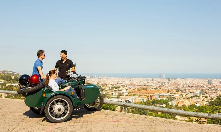 Full-Day Barcelona Tour by Sidecar Motorcycle