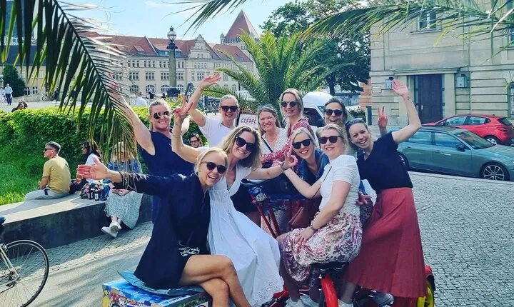 Party and Beer Bike Private Sightseeing Tour Berlin with Pick-up