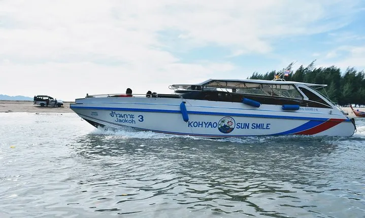 Phuket to Railay Beach by Koh Yao Sun Smile Speed Boat