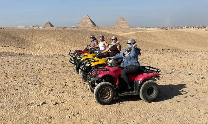 VIP Giza Pyramids Tour,Sphinx,Camel Ride,Quad Bike&inside Pyramid