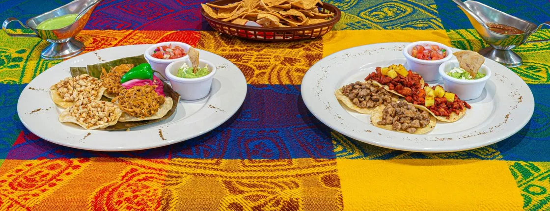 The flavours of Mexico with tacos and shopping in Plaza 28