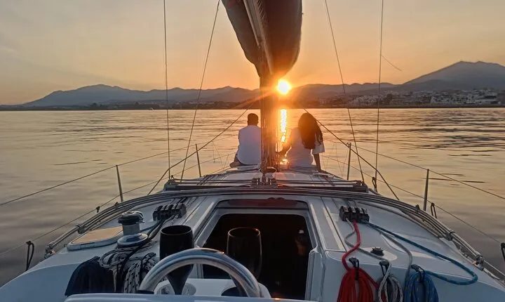 Sunset Sailing on a Private Sailboat Puerto Banús Marbella