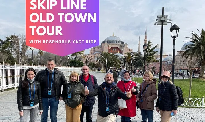 Skip line Old Town tour with Bosphorus Yacht Ride 