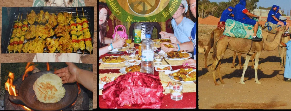 Camel ride with barbecue in Agadir