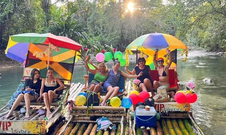 Customized JETSKI and BAMBOO RAFTING + LIME STONE MASSAGE 