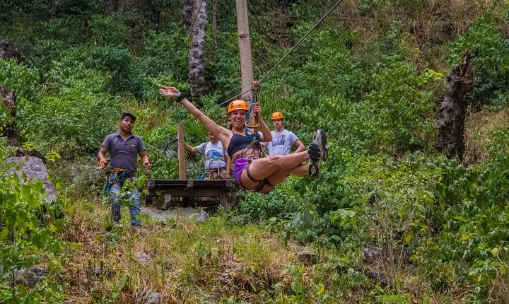 Ziplining in San Juan Lachao