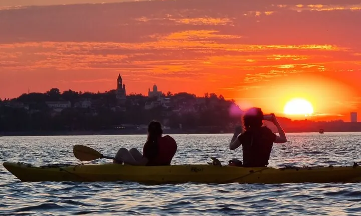 Sunset Kayak Adventure in Belgrade