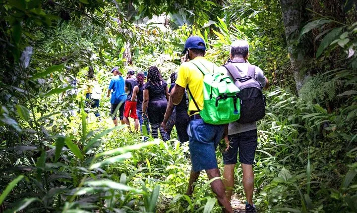 4-Hours Bike, Hike & Waterfall Tour in Blue Mountain with Lunch and Pick Up