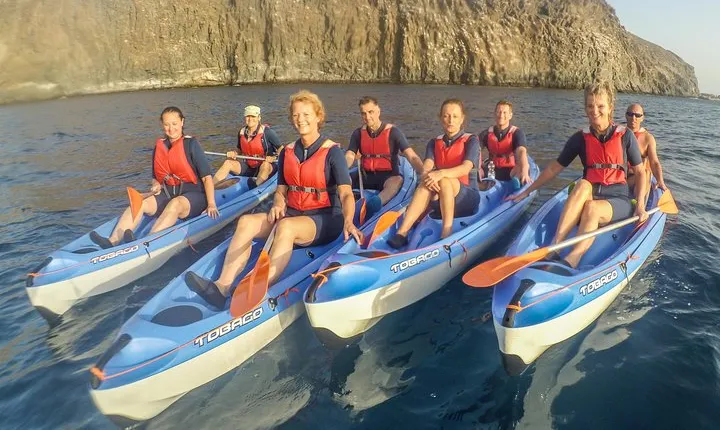 Kayaking and snorkeling