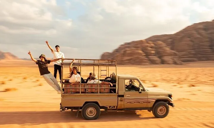 Wadi Rum Trip -Full day Jeep tour+ Overnight stay in Bedouin camp