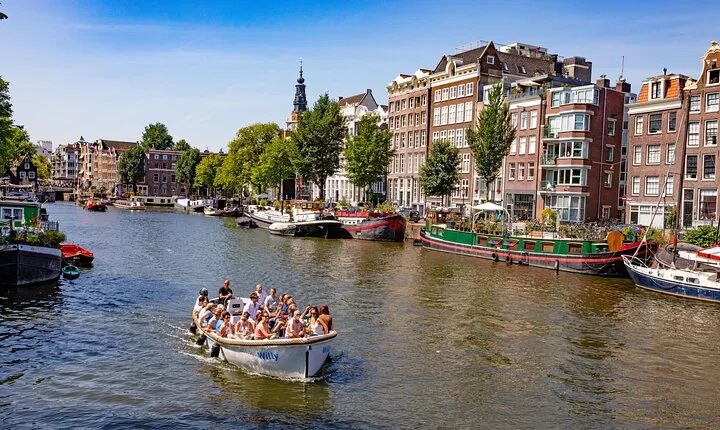 Amsterdam Open Boat Sightseeing Canal Cruise 