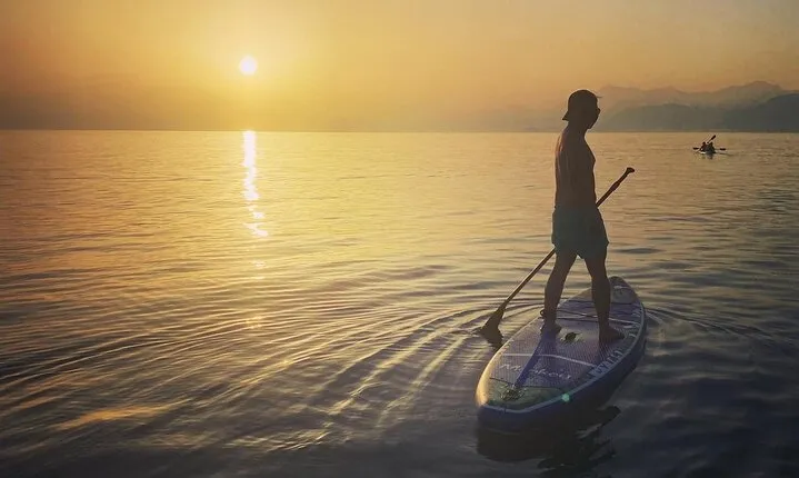 Sunset Saranda and Night City Glow Kayak or Sup Tour