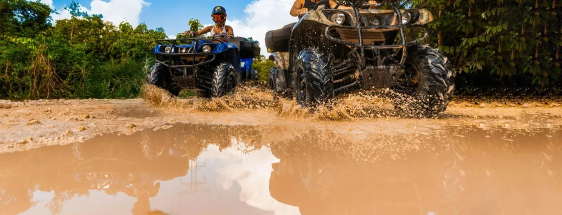 Cancún Adventure Tour with ATV, Zip Lines, Cenote and Reef Snorkelling