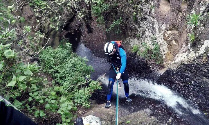 CANYONING aquatic and fun route in Gran Canaria