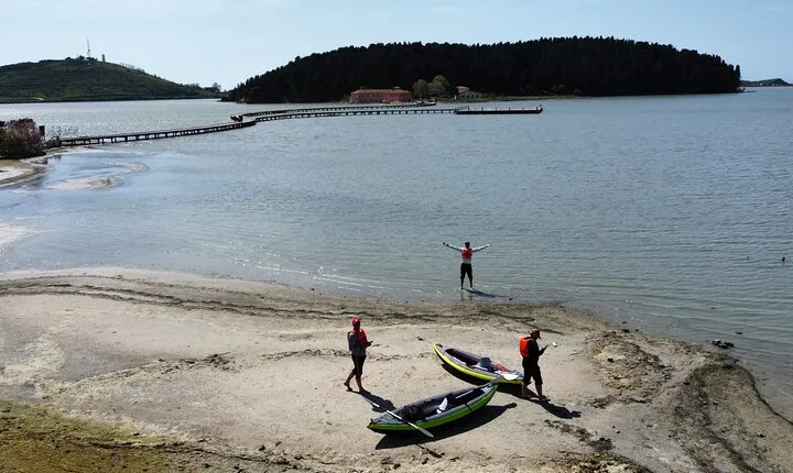 Kayaking at Narta Lagoon from Vlore