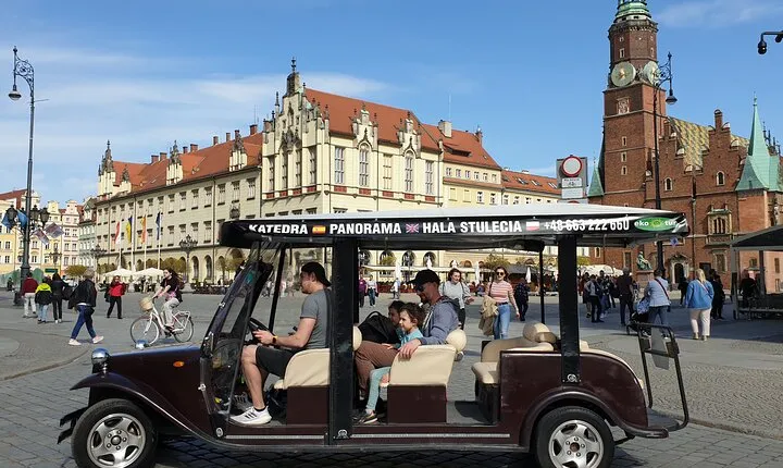 Wroclaw: Tour with RETRO e-bus, 2h Gr. 3-7 people, English-guide
