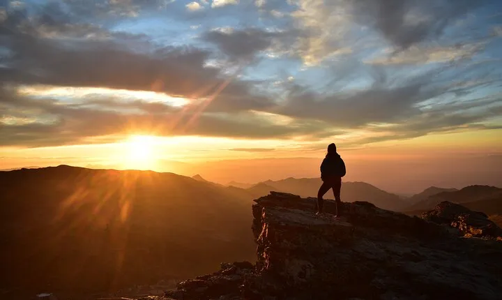 Sunset at 2,500m in Sierra Nevada
