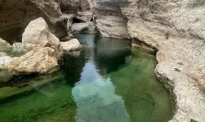Private Day Trip to Wadi Shab, Fins Beach & Bimmah Sinkhole