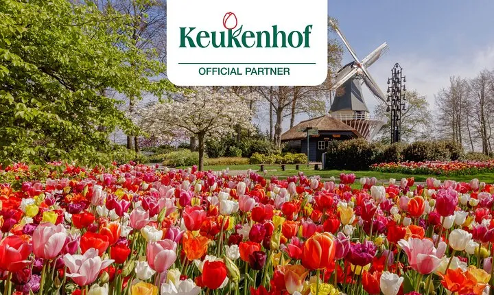 Keukenhof Entry Ticket plus Round-Trip Shuttle Bus from Amsterdam
