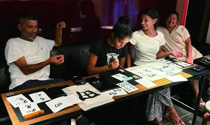 Japanese Calligraphy Class near Kyoto Station