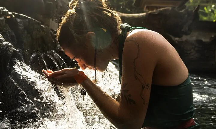 Tirta Empul Temple Balinese Water Purification Ceremony