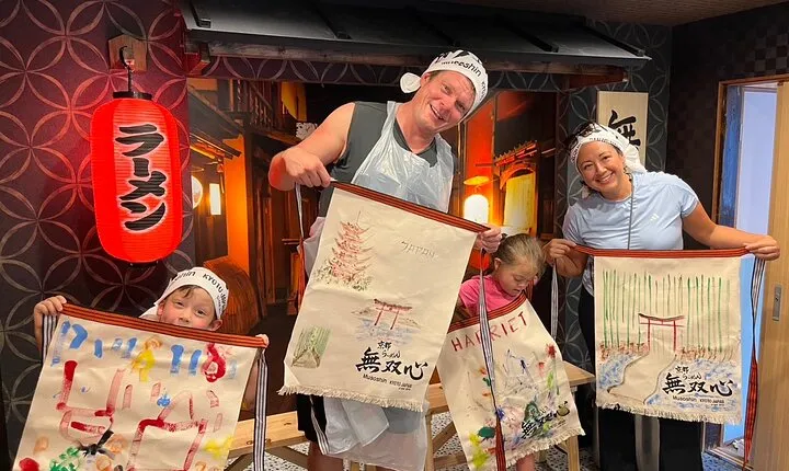 Kyoto Ramen Apron Painting and Michelin Cooking Class
