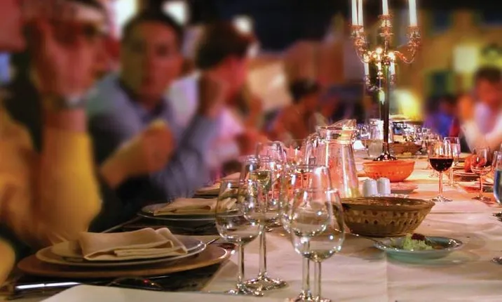 OT Tuscany Outdoor Dinning in San Gimignano Winery Garden