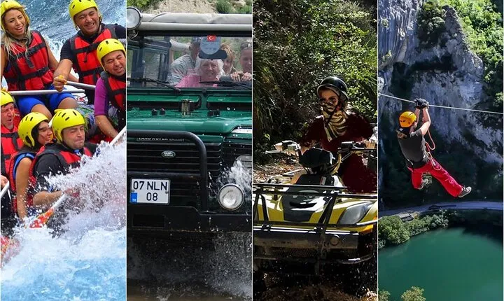 Antalya Super Combo W/Rafting ,Jeep Safari ,Quad Biking & Zipline