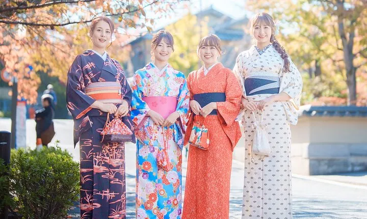 Kyoto Kimono Rental Chamatsu Ladies Plan with Hair Set